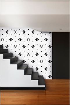 DUNIN HEXAGONIC mozaika 30x26(2,3x2,6)cm, lesk, white black lace MINI HEX. B&W LACE Obrázek - fotka