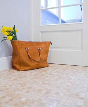 DUNIN TRAVERTINE + EMPERADOR mozaika 30,5x30,5(1,5x1,5)cm, lesk, beige TRAVER. WHITE 15   Obrázek - fotka