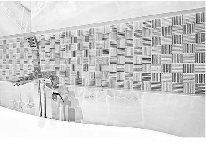 DUNIN WOODSTONE mozaika 30,5x30,5(4,8x1,7)cm, lesk, grey WS GREY BLOCK 48 Obrázek - fotka