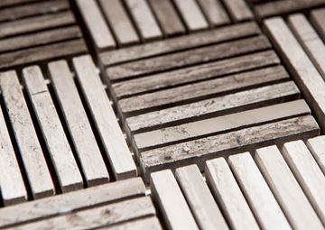 DUNIN WOODSTONE mozaika 30,5x30,5(4,8x1,7)cm, lesk, grey WS GREY BLOCK 48 Obrázek - fotka