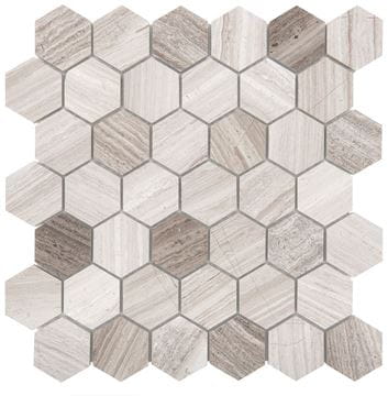DUNIN WOODSTONE mozaika 29,8x30,2(4,8x5,5)cm, lesk, grey