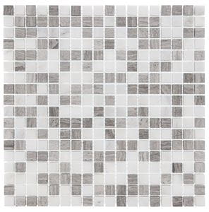 DUNIN WOODSTONE mozaika 30,5x30,5(1,5x1,5)cm, lesk, grey