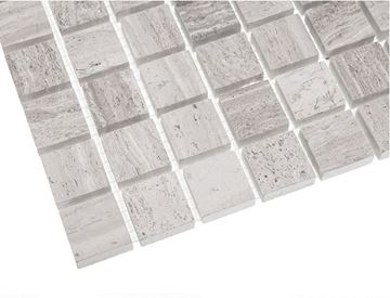 DUNIN WOODSTONE mozaika 30,5x30,5(2,5x2,5)cm, lesk, grey WS GREY 25 Obrázek - fotka