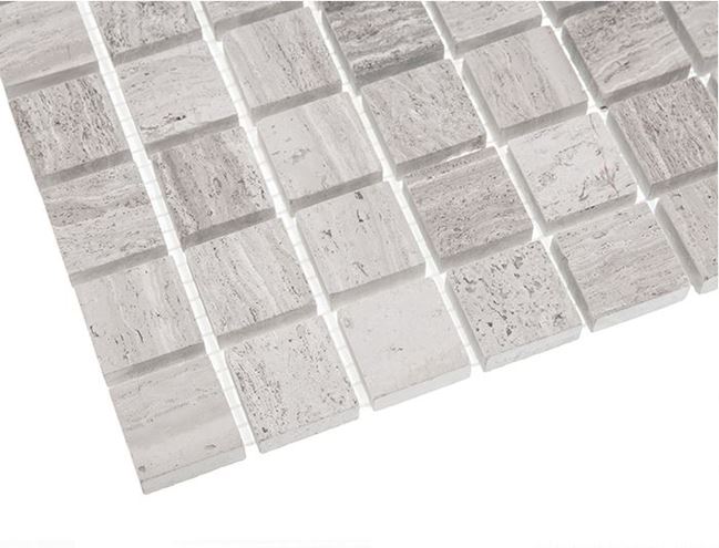 DUNIN WOODSTONE mozaika 30,5x30,5(2,5x2,5)cm, lesk, grey WS GREY 25 Obrázek - fotka
