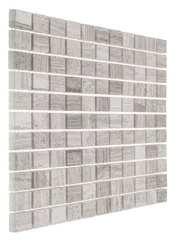 DUNIN WOODSTONE mozaika 30,5x30,5(2,5x2,5)cm, lesk, grey WS GREY 25 Obrázek - fotka