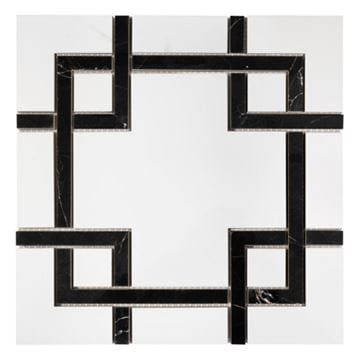 DUNIN LORDY mozaika 30x30cm, lesk, white/black