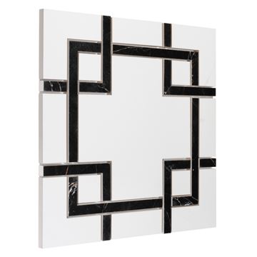 DUNIN LORDY mozaika 30x30cm, lesk, white/black ASTONA CARRARA GP Obrázek - fotka