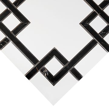 DUNIN LORDY mozaika 30x30cm, lesk, white/black ASTONA CARRARA GP Obrázek - fotka
