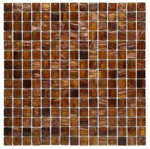 DUNIN JADE mozaika 32,7x32,7(2x2)cm, lesk, brown/gold