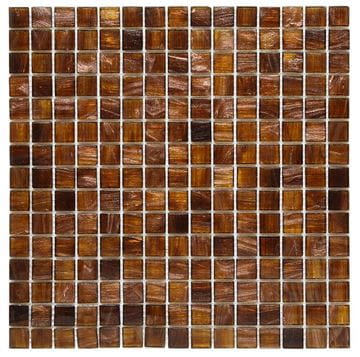 DUNIN JADE mozaika 32,7x32,7(2x2)cm, lesk, brown/gold
