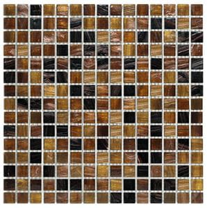 DUNIN JADE mozaika 32,7x32,7(2x2)cm, lesk, brown/gold