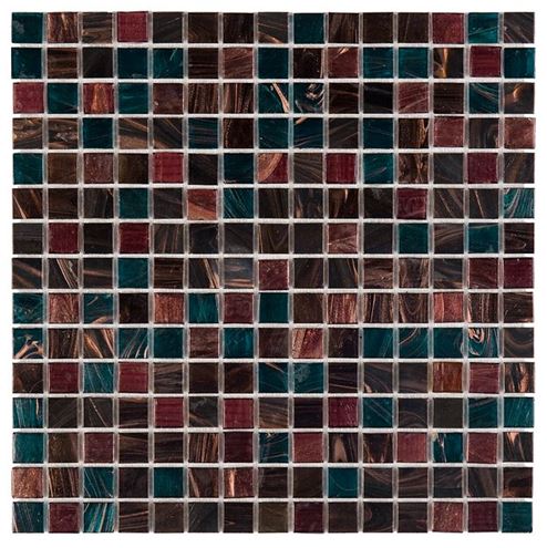 DUNIN JADE mozaika 32,7x32,7(2x2)cm, lesk, brown/blue JADE 106  Obrázek - Hlavní obrázek