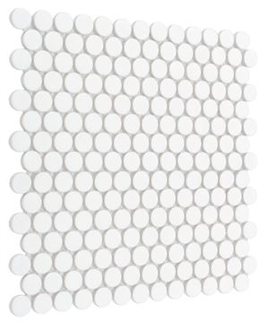 DUNIN PENNY & TWIG mozaika 27,2x27,4(pr.1,9)cm, mat, white MISS PENNY WHITE mat Obrázek - fotka