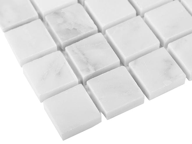 DUNIN BLACK & WHITE mozaika 30,5x30,5(2,5x2,5)cm, lesk, white EASTERN WHITE 25   Obrázek - fotka