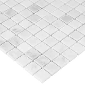 DUNIN BLACK & WHITE mozaika 30,5x30,5(2,5x2,5)cm, lesk, white EASTERN WHITE 25   Obrázek - fotka