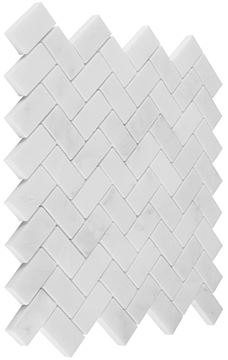 DUNIN BLACK & WHITE mozaika 28,5x30,5(2,4x4,8)cm, lesk, white EA.WHITE HERRING. 48 Obrázek - fotka