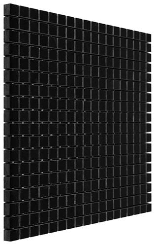 DUNIN BLACK & WHITE mozaika 30,5x30,5(1,5x1,5)cm, lesk, black PURE BLACK 15  Obrázek - fotka