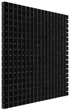 DUNIN BLACK & WHITE mozaika 30,5x30,5(1,5x1,5)cm, lesk, black PURE BLACK 15  Obrázek - fotka
