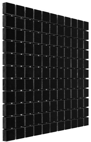DUNIN BLACK & WHITE mozaika 30,5x30,5(2,5x2,5)cm, lesk, black PURE BLACK 25  Obrázek - fotka