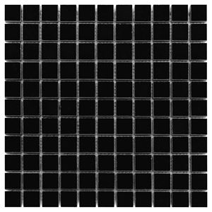 DUNIN BLACK & WHITE mozaika 30,5x30,5(2,5x2,5)cm, lesk, black