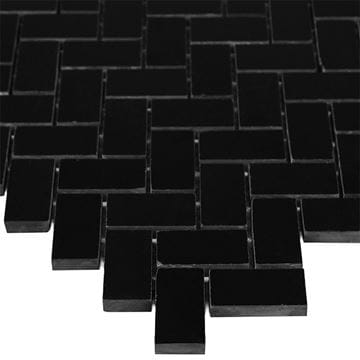 DUNIN BLACK & WHITE mozaika 28,5x30,5(2,4x4,8)cm, lesk, black P. BLACK HERRING. 48 Obrázek - fotka