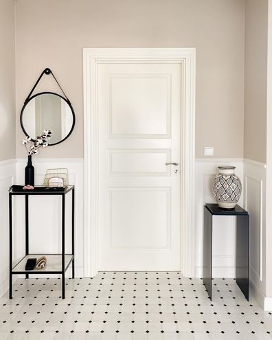 DUNIN BLACK & WHITE mozaika 30,5x30,5(10x10, 2x2)cm, lesk, white/black PURE B&W OCTAGON 100 Obrázek - fotka