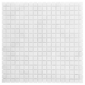 DUNIN BLACK & WHITE mozaika 30,5x30,5(1,5x1,5)cm, lesk, white