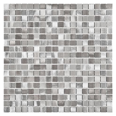 DUNIN METALLIC mozaika 30x30(1,5x1,5)cm, silver AL. DARK MIX 15 Obrázek - Hlavní obrázek