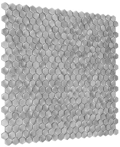 DUNIN METALLIC mozaika 30x30(1,4x1,6)cm, silver AL. SILVER HEX. 14 Obrázek - fotka