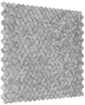 DUNIN METALLIC mozaika 30x30(1,4x1,6)cm, silver AL. SILVER HEX. 14 Obrázek - fotka