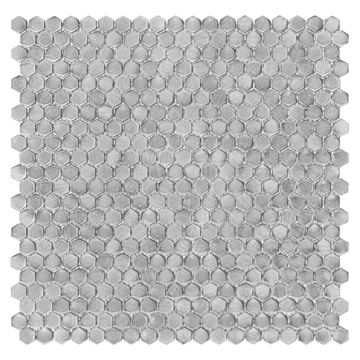 DUNIN METALLIC mozaika 30x30(1,4x1,6)cm, silver
