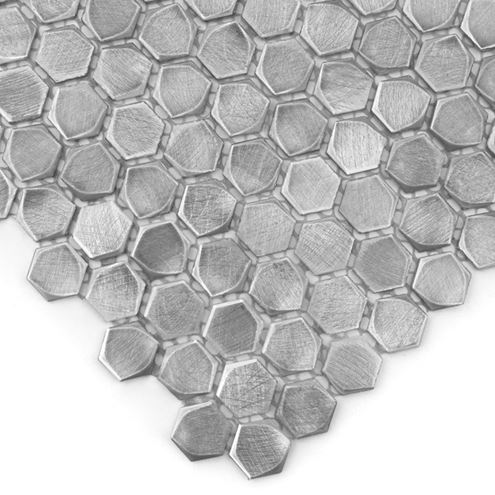 DUNIN METALLIC mozaika 30x30(1,4x1,6)cm, silver AL. SILVER HEX. 14 Obrázek - fotka