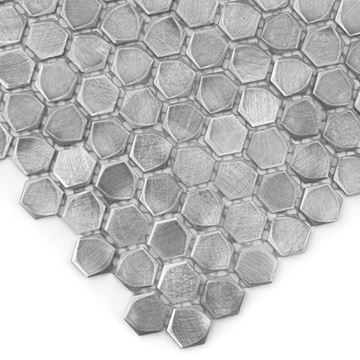 DUNIN METALLIC mozaika 30x30(1,4x1,6)cm, silver AL. SILVER HEX. 14 Obrázek - fotka