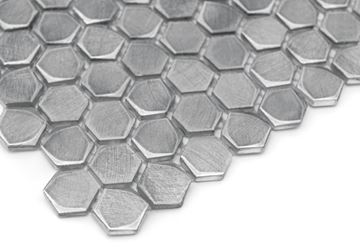 DUNIN METALLIC mozaika 30x30(1,4x1,6)cm, silver AL. SILVER HEX. 14 Obrázek - fotka