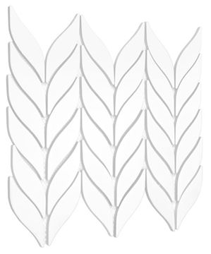 DUNIN BOTTANY mozaika 26,5x22,5(4x8)cm, mat, white BOTTANY WHITE mat Obrázek - fotka