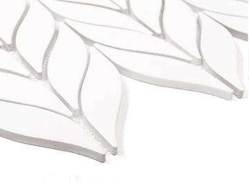 DUNIN BOTTANY mozaika 26,5x22,5(4x8)cm, mat, white BOTTANY WHITE mat Obrázek - fotka