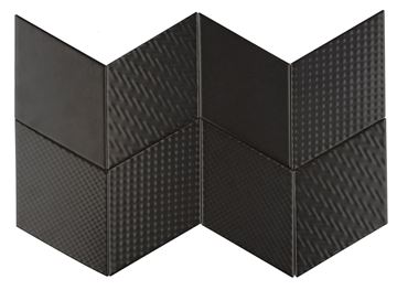 DUNIN ROMBIC obklad 11,5x20cm, mat, black ROMBIC BLACK 01 mat Obrázek - fotka