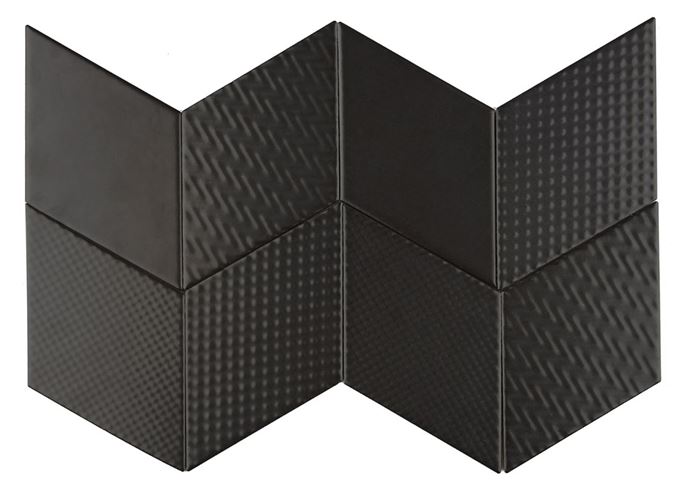 DUNIN ROMBIC obklad 11,5x20cm, mat, black ROMBIC BLACK 01 mat Obrázek - fotka