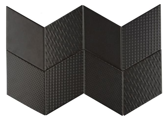 DUNIN ROMBIC obklad 11,5x20cm, mat, black ROMBIC BLACK 02 mat Obrázek - fotka