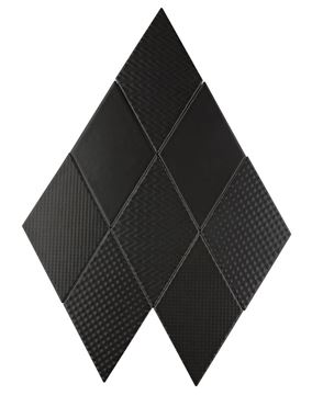 DUNIN ROMBIC obklad 11,5x20cm, mat, black ROMBIC BLACK 01 mat Obrázek - fotka