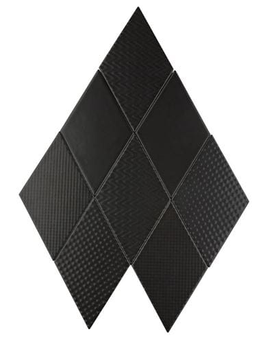 DUNIN ROMBIC obklad 11,5x20cm, mat, black ROMBIC BLACK 01 mat Obrázek - fotka
