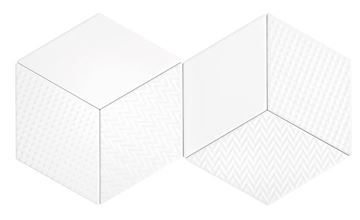 DUNIN ROMBIC obklad 11,5x20cm, mat, white ROMBIC WHITE 02 MATT Obrázek - fotka
