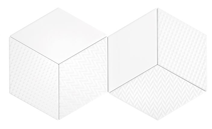 DUNIN ROMBIC obklad 11,5x20cm, mat, white ROMBIC WHITE 03 MATT Obrázek - fotka