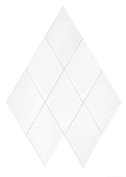 DUNIN ROMBIC obklad 11,5x20cm, mat, white ROMBIC WHITE 01 MATT Obrázek - fotka
