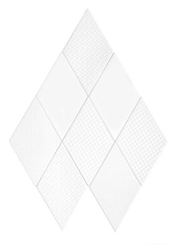 DUNIN ROMBIC obklad 11,5x20cm, mat, white ROMBIC WHITE 01 MATT Obrázek - fotka