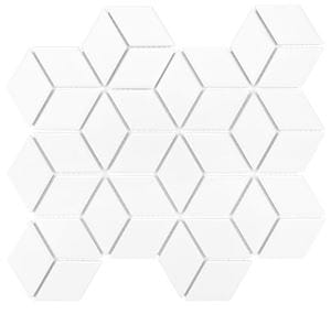 DUNIN ROMBIC mozaika 30,7x26,8(4,8x8)cm, lesk, white