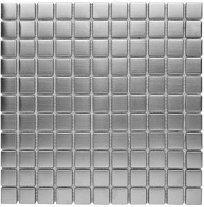 DUNIN METALLIC mozaika 30,5x30,5(2,5x2,5)cm, silver