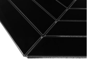 DUNIN ROYAL mozaika 31,8x22,4(18x5,2)cm, mat, black R. CHEV. BLACK mat Obrázek - fotka