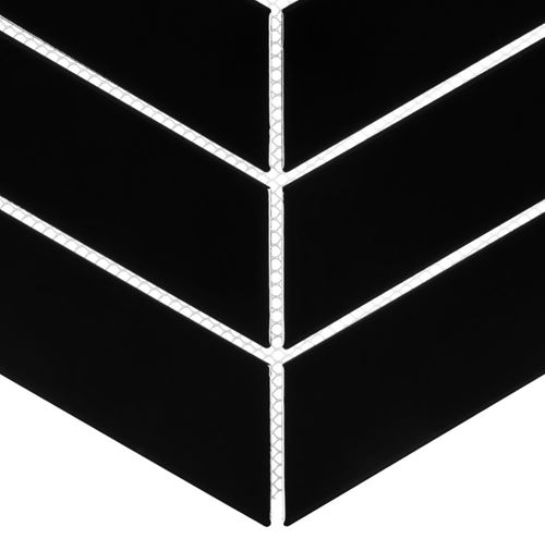 DUNIN ROYAL mozaika 31,8x22,4(18x5,2)cm, lesk, black R. CHEV. BLACK Obrázek - fotka