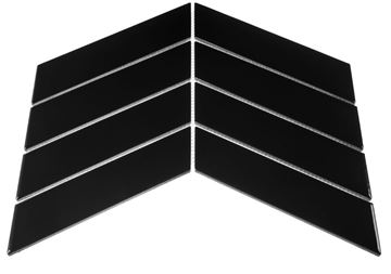 DUNIN ROYAL mozaika 31,8x22,4(18x5,2)cm, lesk, black R. CHEV. BLACK Obrázek - fotka
